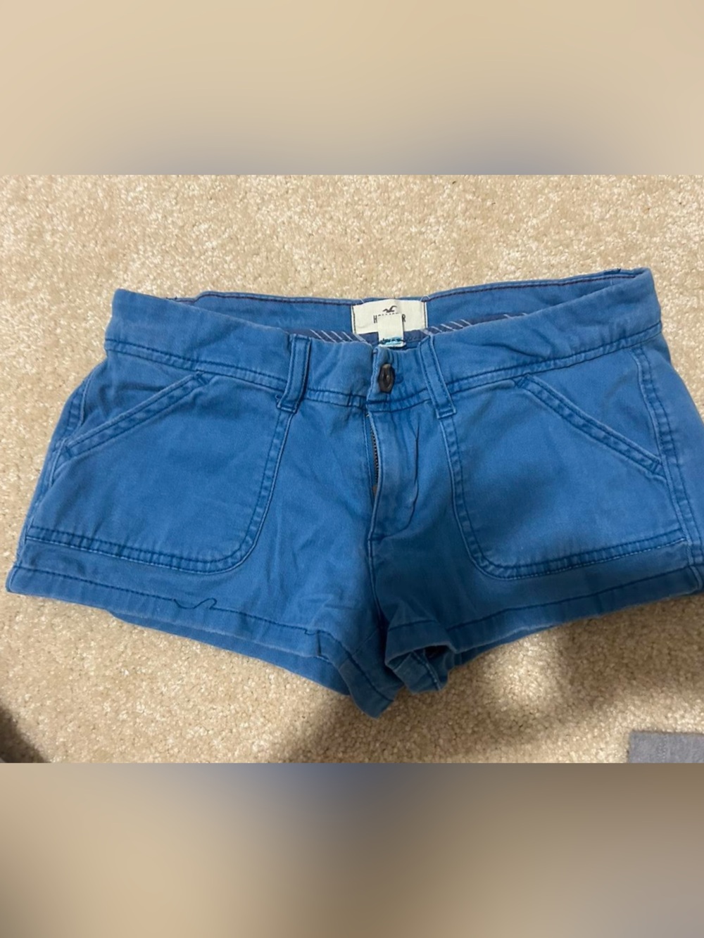 Vintage Y2K Hollister Women's Shorts in Blue